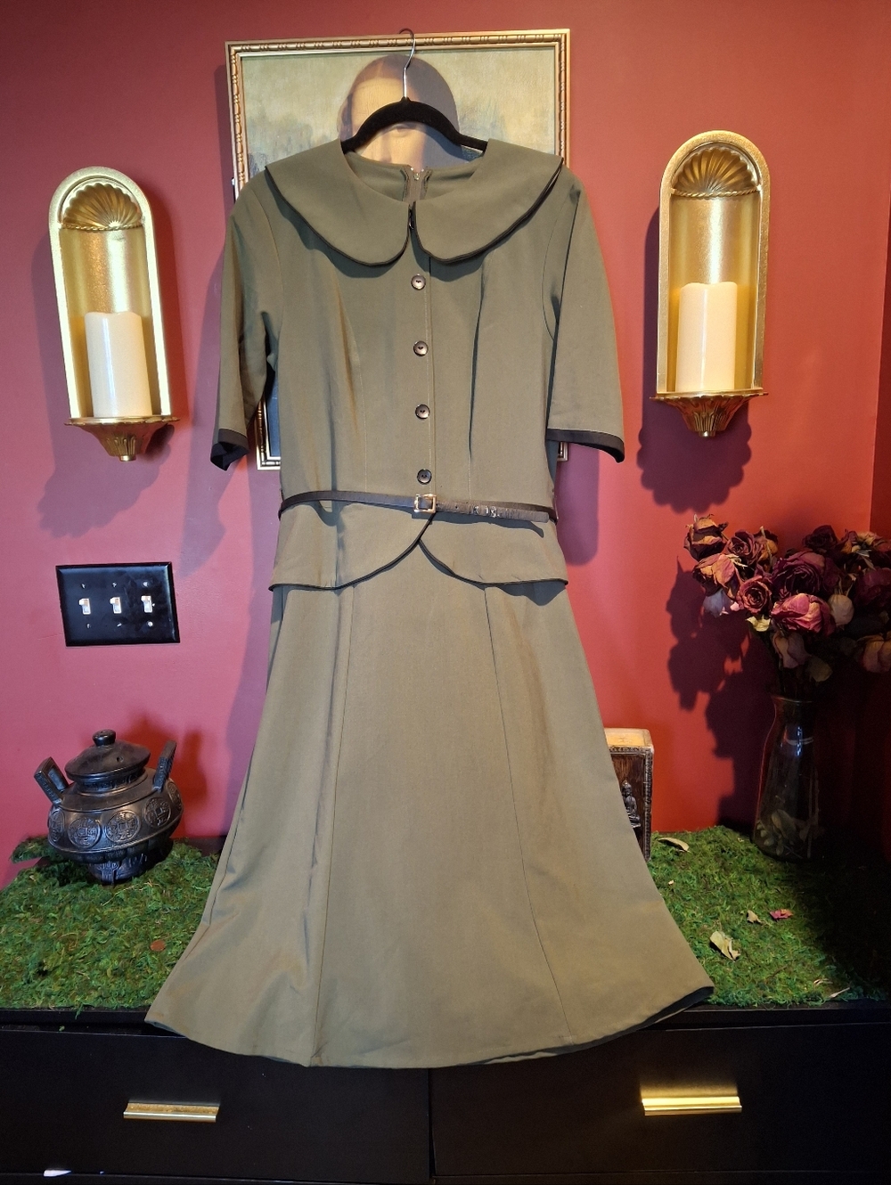Rocksteady Army Green Dress